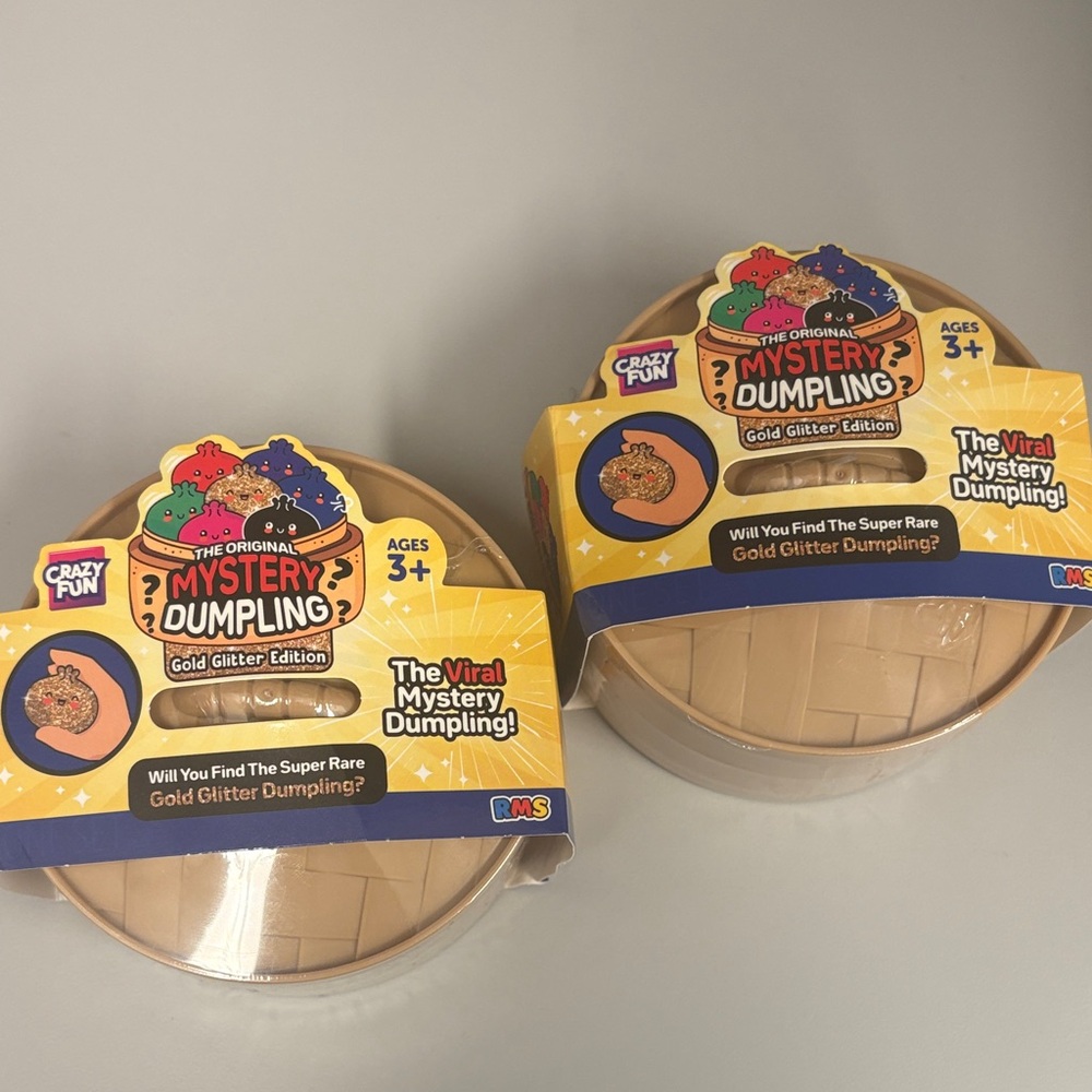 Viral Mystery Dumpling Gold Glitter Edition - Gold Set of 2 (2 DUMPLINGS)